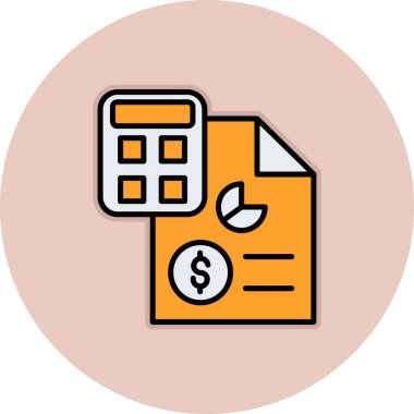 hesap makinesi simgesi vektör illüstrasyonu