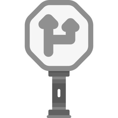 Trafik ışığı simgesi. Basit ışık vektör çizimi tasarımı.