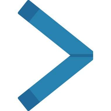 Katı biçimli ok yönü simgesi