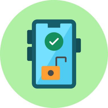 mobil vektör düz simgesi