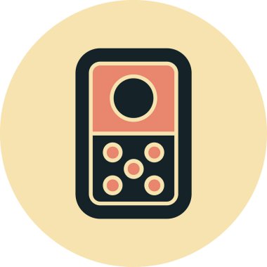 Hesap makinesi. Web simgesi basit illüstrasyon