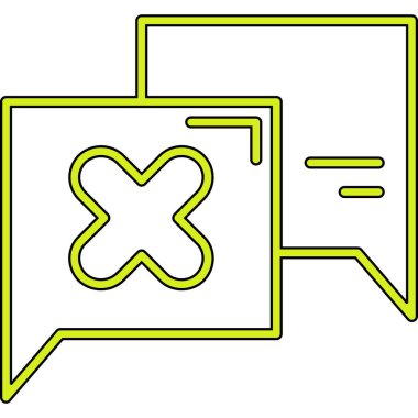 e- posta sohbet simgesi vektör illüstrasyonu