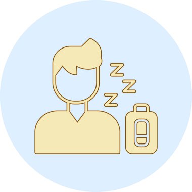 Simge vektör çizim uyku