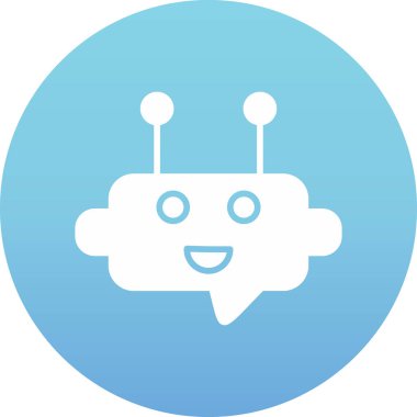 robot ikon vektör illüstrasyonu