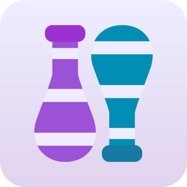 Bowling ikonu modern illüstrasyon