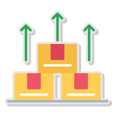 iş veri yönetimi simgesi düz biçimli