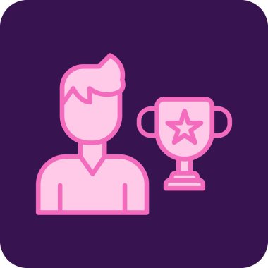 Bir kupa simgesinin vektör illüstrasyonu