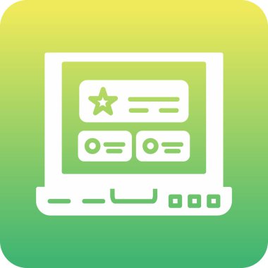 vektör lcd simgesi illüstrasyonu