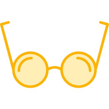 Gözlük. Web simgesi basit illüstrasyon