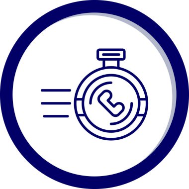 Saat. Web simgesi basit illüstrasyon