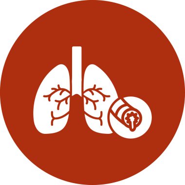 Ciğerler. Web simgesi basit tasarım