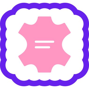 Kalp ile izole edilmiş bir rozet simgesi.