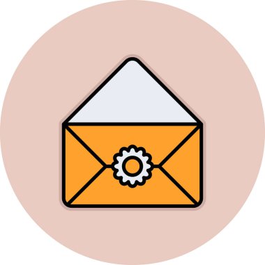 Zarf. Web simgesi basit illüstrasyon