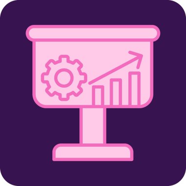 İş ve finans simgesinin vektör illüstrasyonu