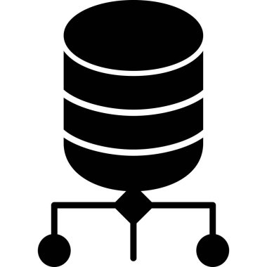 veritabanı simgesi, vektör resimleme