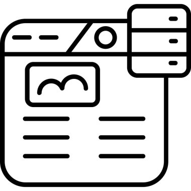 belge web simgesi vektör illüstrasyonu