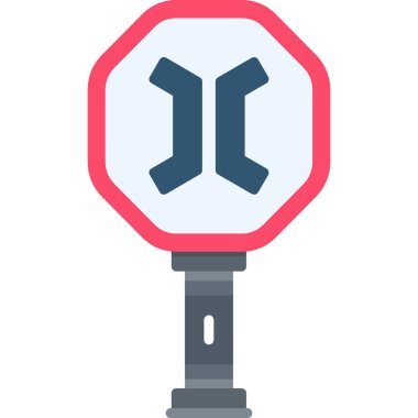 Trafik ışığı simgesi, basit vektör illüstrasyonu