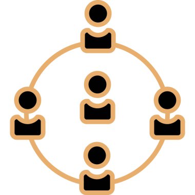 İnsan simgesinin vektör illüstrasyonu