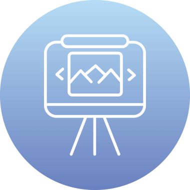 Sunuyu web simgesi, vektör çizim