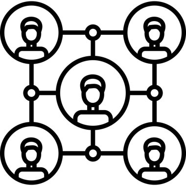 ağ bağlantısı simgesi ana hat biçiminde