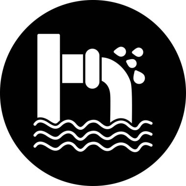 Su damlası. Basit resimleme