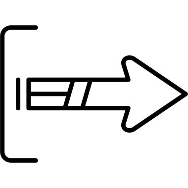 ok sağ yön simgesi