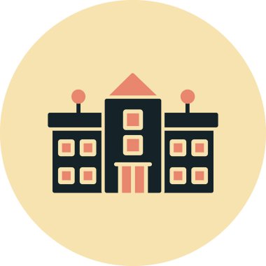 Düz renkli vektör simgesi oluşturuluyor.