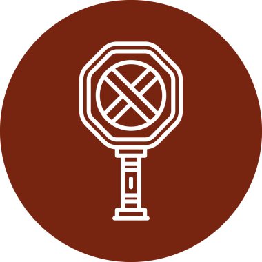 tüten glyph daire simgesi tasarımı yok