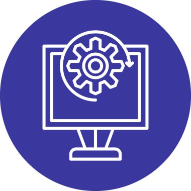 vektör dizüstü simgesi, basit web illüstrasyonu