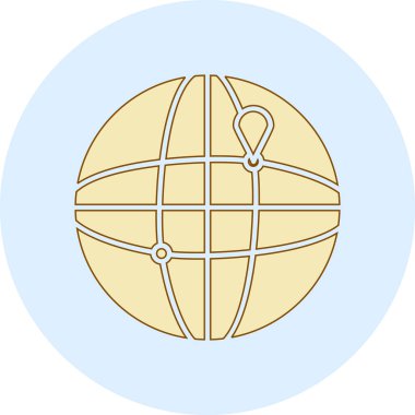 genel ağ vektör çizgisi simgesi