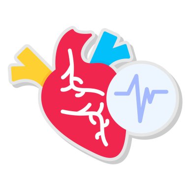 Kalp şeklinde dövme çıkartması.
