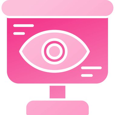 Göz simgesi vektör illüstrasyonu