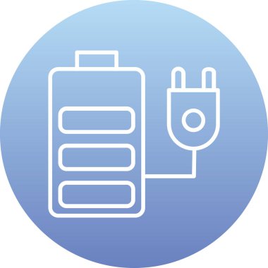 Pil. Web simgesi basit illüstrasyon