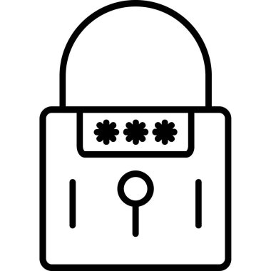 ikon vektör illüstrasyonunu kilitle