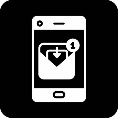 Smartphone Simgesi, vektör illüstrasyonu