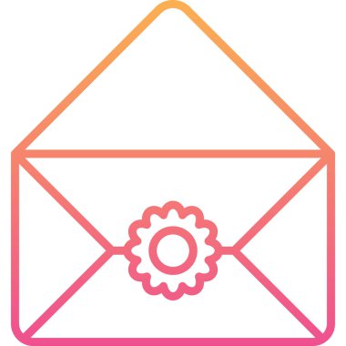 e- posta harf vektörü simgesi