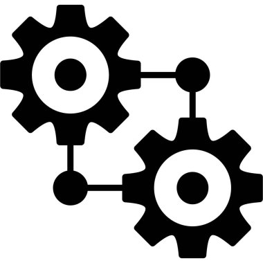 dişli simgesi vektör illüstrasyonu