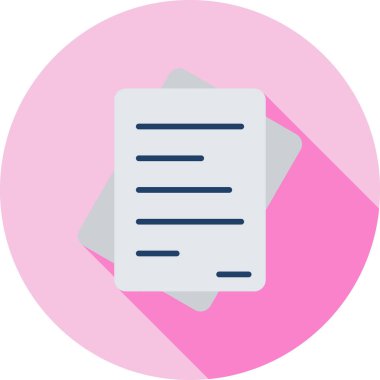 Belge. Web simgesi basit illüstrasyon