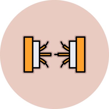 Moda biçimi izole edilmiş arkaplanda halter simgesi