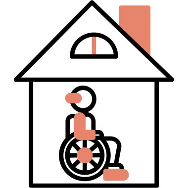 Ev simgesi vektör illüstrasyonu