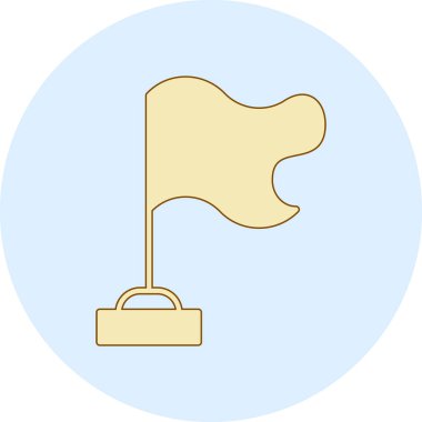 bayrak ikonu vektör illüstrasyonu