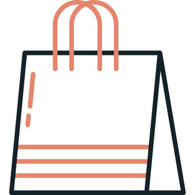 Alışveriş. Web simgesi basit illüstrasyon