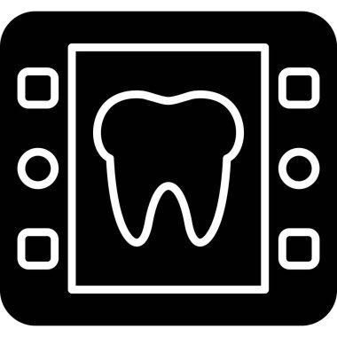 Diş Bakımı simgesi, vektör illüstrasyonu
