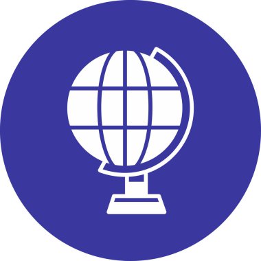 dünya küresi web simgesi basit tasarım