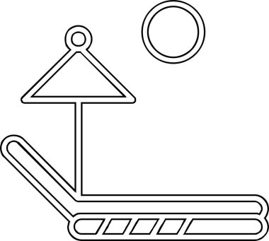 Tekne. Web simgesi basit illüstrasyon