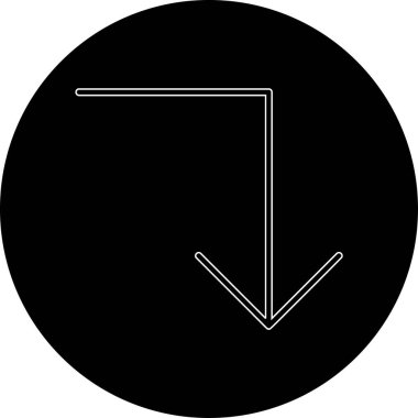 ok simgesi, vektör illüstrasyonu