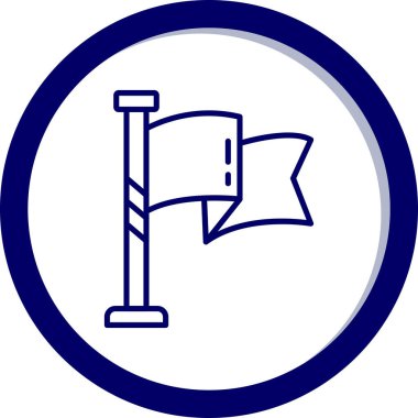 bayrak ikonu vektör illüstrasyonu