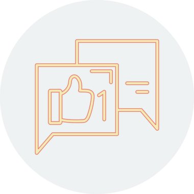 Simge gibi. Vektör çizim.