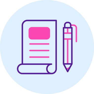 Kitap. Web simgesi basit illüstrasyon