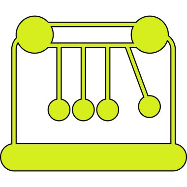 abacus ikon vektör illüstrasyonu